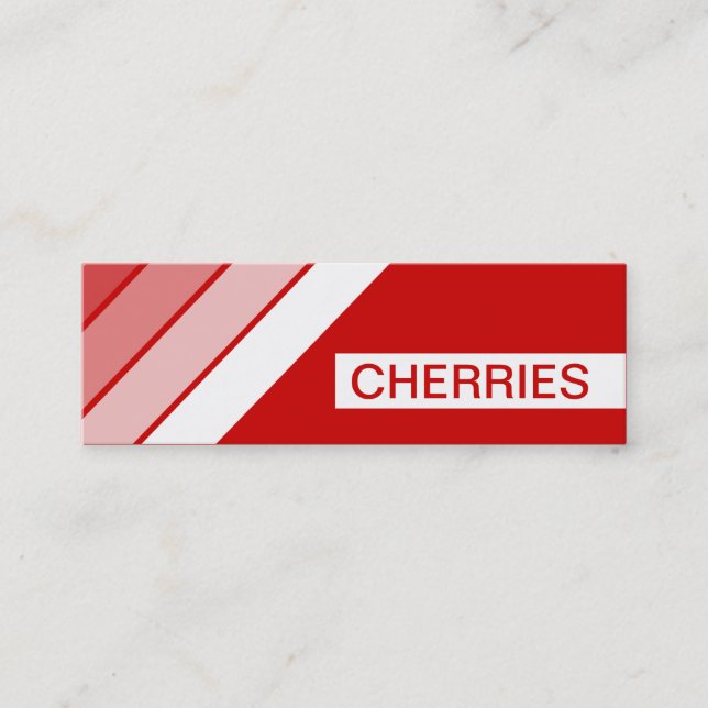 Minitarjeta De Visita retro CHERRIES (Anverso)