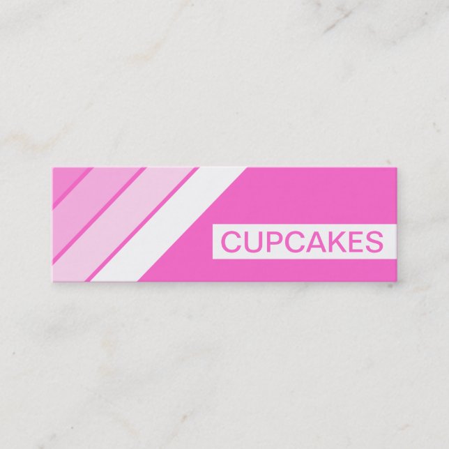 Minitarjeta De Visita REtro CUPCAKES (Anverso)