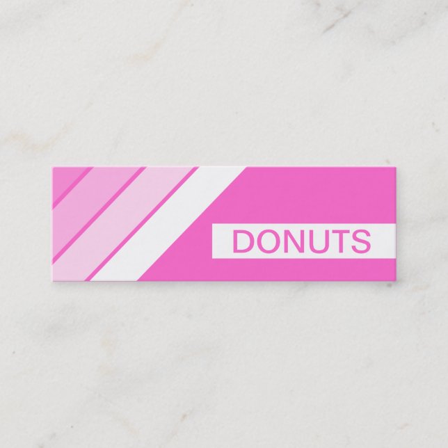 Minitarjeta De Visita retro DONUTS (Anverso)