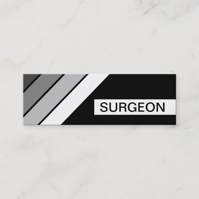 Minitarjeta De Visita retro SURGEON (Anverso)