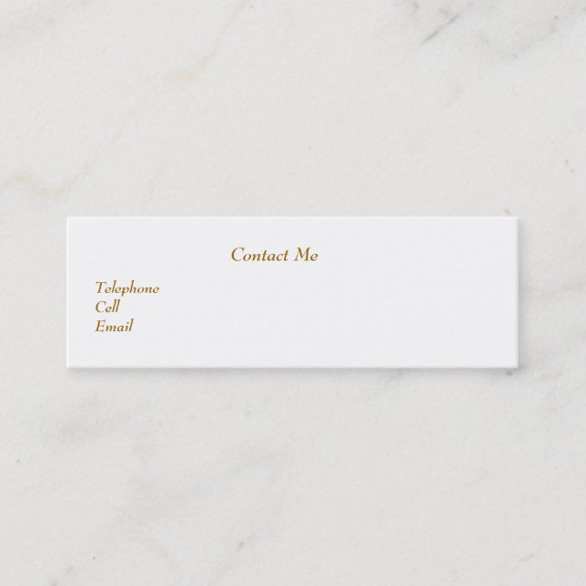 MINITARJETA DE VISITA ROBIN (Anverso)