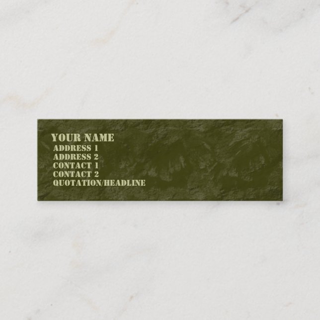 Minitarjeta De Visita Rock de Bruselas (Anverso)