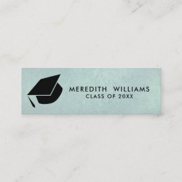 Minitarjeta De Visita Ropa azul natural Graduación del tapón Insertar