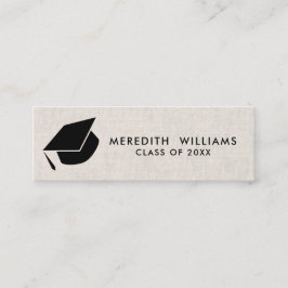 Minitarjeta De Visita Ropa natural Graduación de tapón de grado Insertar