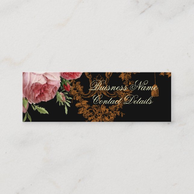 Minitarjeta De Visita Rosa de Blenheim, Noir (Anverso)