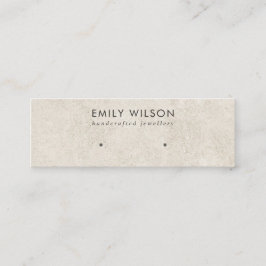 MINITARJETA DE VISITA RÚSTICA DE LA PANTALLA DE GANANCIAS DE ESTUCHO DE