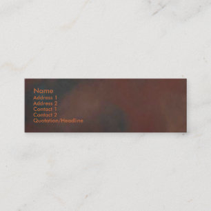 Minitarjeta De Visita Rusty Business Card