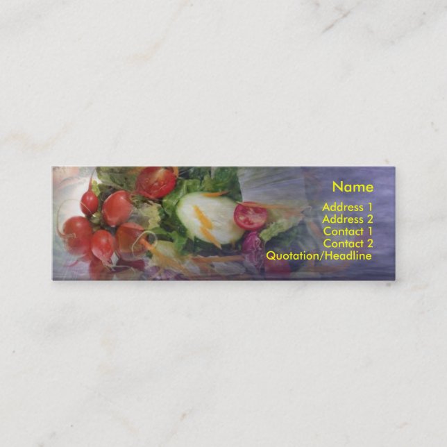 Minitarjeta De Visita Salat Business Card (Anverso)