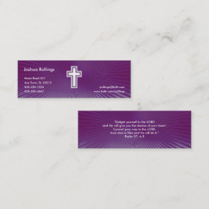 Minitarjeta De Visita Salmo 37; 4-5 - Cristiano