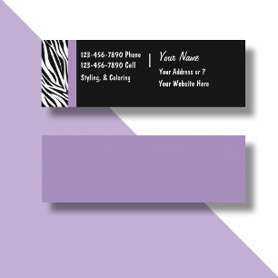Minitarjeta De Visita Salon Beauty Business Cards