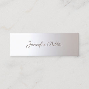 Minitarjeta De Visita Salón de belleza Artista maquillaje Moda manuscrit