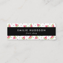 Minitarjeta De Visita sandías rosas, semillas de sandía, tienda de fruta