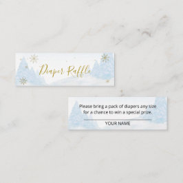 Minitarjeta De Visita Santa Bebé Navidades Baby Diaper Raffle