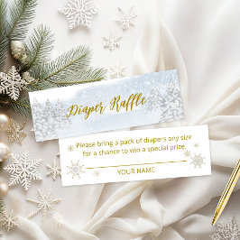 Minitarjeta De Visita Santa Bebé Navidades Baby Diaper Raffle
