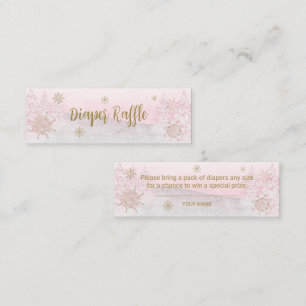 Minitarjeta De Visita Santa Bebé Navidades Baby Diaper Raffle