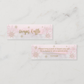 Minitarjeta De Visita Santa Bebé Navidades Baby Diaper Raffle