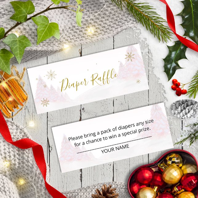 Minitarjeta De Visita Santa Navidades Baby Diaper Raffle Mini Busin (Subido por el creador)