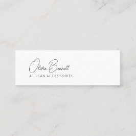 Minitarjeta De Visita Script Heart Earring display holder