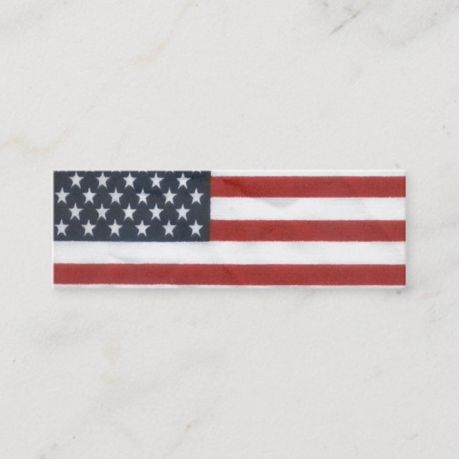 Minitarjeta De Visita Señal de la bandera americana (Anverso)