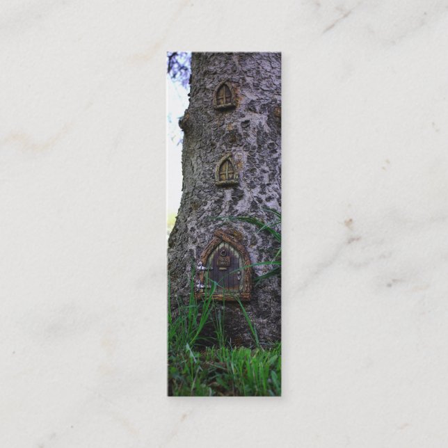 Minitarjeta De Visita Señal de la casa del duendecillo (Anverso)