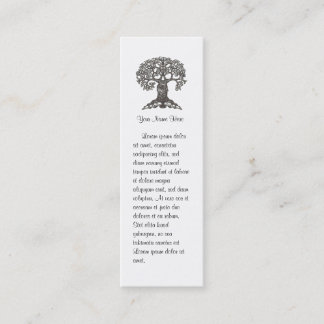 Minitarjeta De Visita Señal del árbol de la lectura mini a modificar