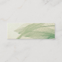 Minitarjeta De Visita Señal verde de los esqueletos de la hoja