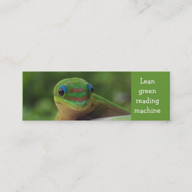 Minitarjeta De Visita Señal verde del Gecko (Anverso)