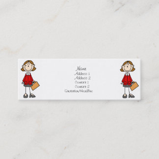 Minitarjeta De Visita Señora Profile Cards del negocio