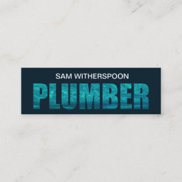 Minitarjeta De Visita Servicio de fontanería de señales en agua