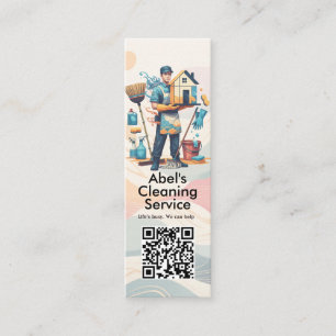 Minitarjeta De Visita Servicio de limpieza de casas modernas ama de llav