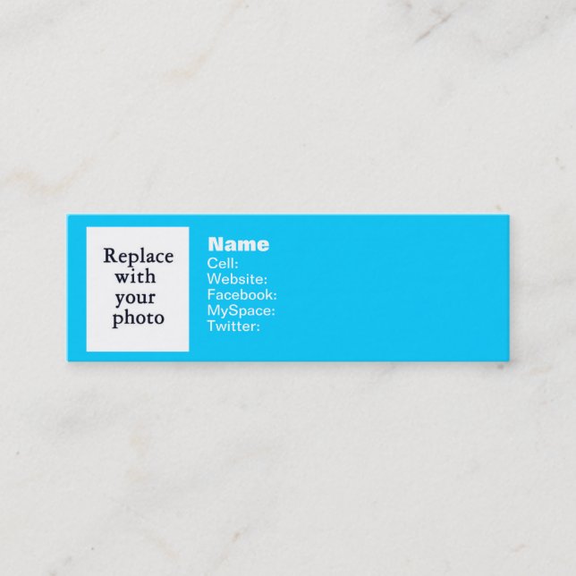 Minitarjeta De Visita ¡Sígame! Gorjeo 2 (Anverso)