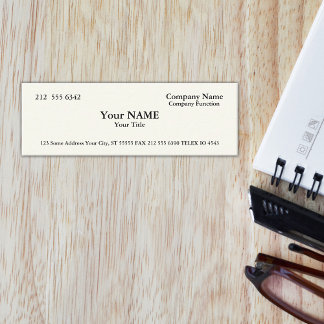 Minitarjeta De Visita Silian Rail Bone Skinny Business Cards