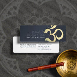 Minitarjeta De Visita Símbolo de OM del entrenador de vida del instructo