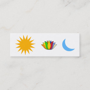 Minitarjeta De Visita Símbolos de Yoga de autorrealización