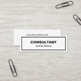 Minitarjeta De Visita Simple Clean Frame Classic