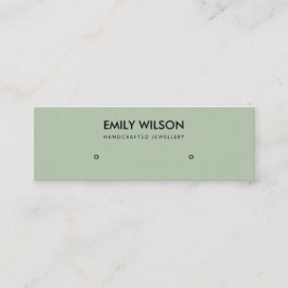 MINITARJETA DE VISITA SIMPLE COLOR VERDE AQUA ARRASTRE CON LOGO DE VISUA