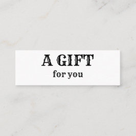 Minitarjeta De Visita simple mínimo añadir el nombre dirección de texto 