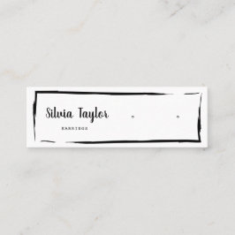 Minitarjeta De Visita Simple y moderno papel Kraft Earring Display Mini 