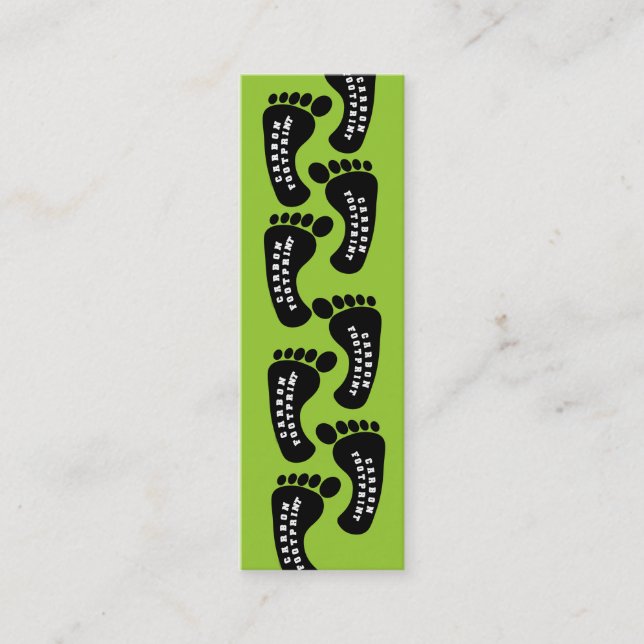 Minitarjeta De Visita Sin carbono Foot Print (Anverso)