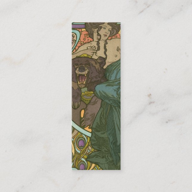 Minitarjeta De Visita Sin título de Alphonse Mucha (1902) (Anverso)