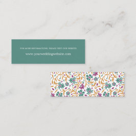 Minitarjeta De Visita Sitio web indio de Jade Green