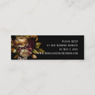 Minitarjeta De Visita Sitio web RSVP de Viejos Maestros Bodas de pintura
