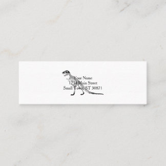 Minitarjeta De Visita Skeleton Tyrannosaurus - Elegir color de fondo