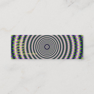 Minitarjeta De Visita Skinny Business Card Explosión Floral