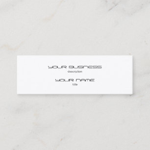 Minitarjeta De Visita Skinny Business Card Lujo Indestructivo Excutivo