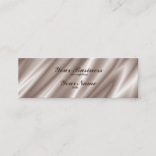 Minitarjeta De Visita Skinny Business Card Std Paper Silk Champagne