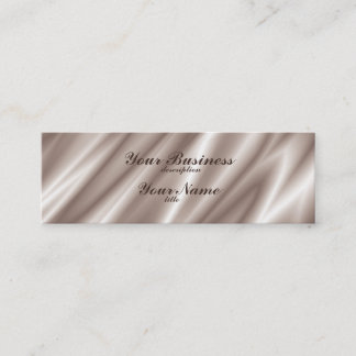Minitarjeta De Visita Skinny Business Card Std Paper Silk Champagne