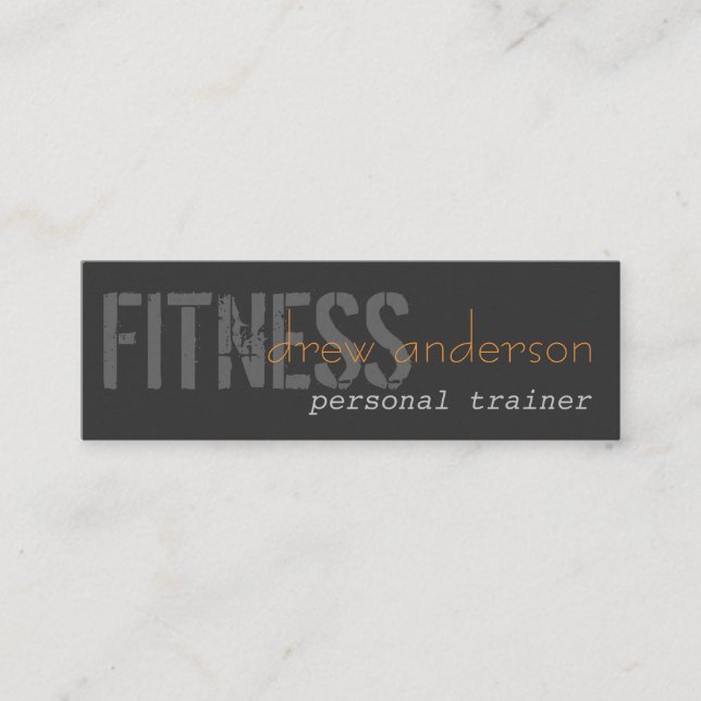 Minitarjeta De Visita Skinny Elegant Business Card (Anverso)