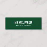 Skinny Forest Green Bold Textos Profesional con es