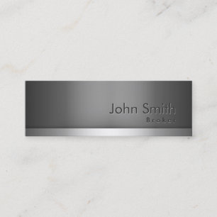 Minitarjeta De Visita Skinny Real Estate Broker Business Card